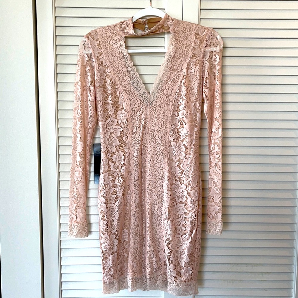 Bebe Lace Choker Dress! NWT